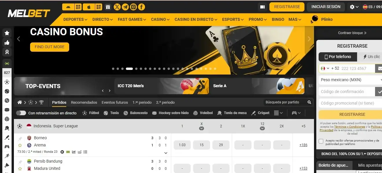 MelBet Registro: crea tu cuenta paso a paso