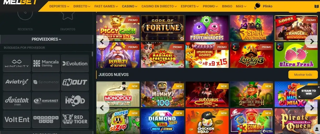 Ventajas de registrarse en MelBet