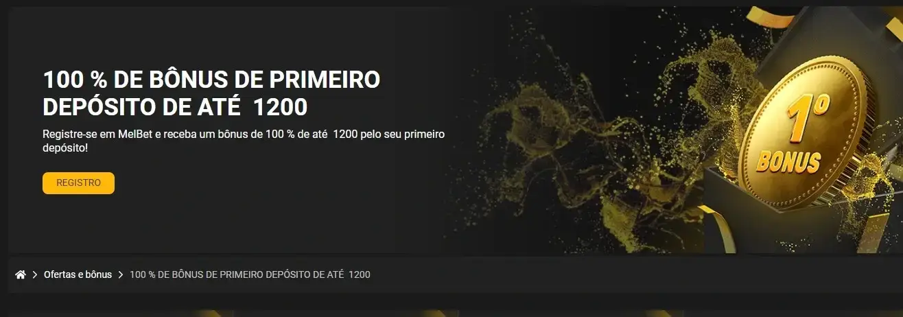 Bônus de primeiro depósito MelBet
